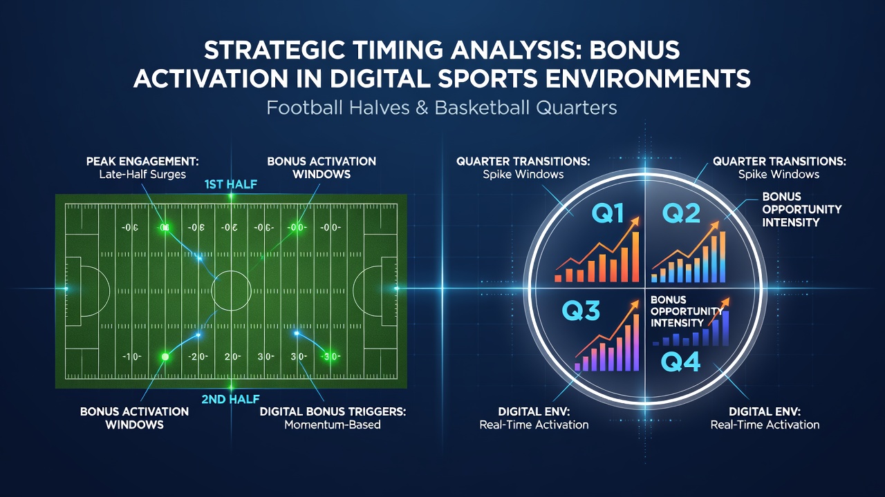 Analyse van timingstrategieën voor bonussen tijdens voetbalhelften en basketbalperiodes op digitale platforms