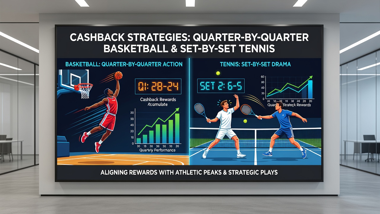 Tennis en basketbal live actie met cashback elementen