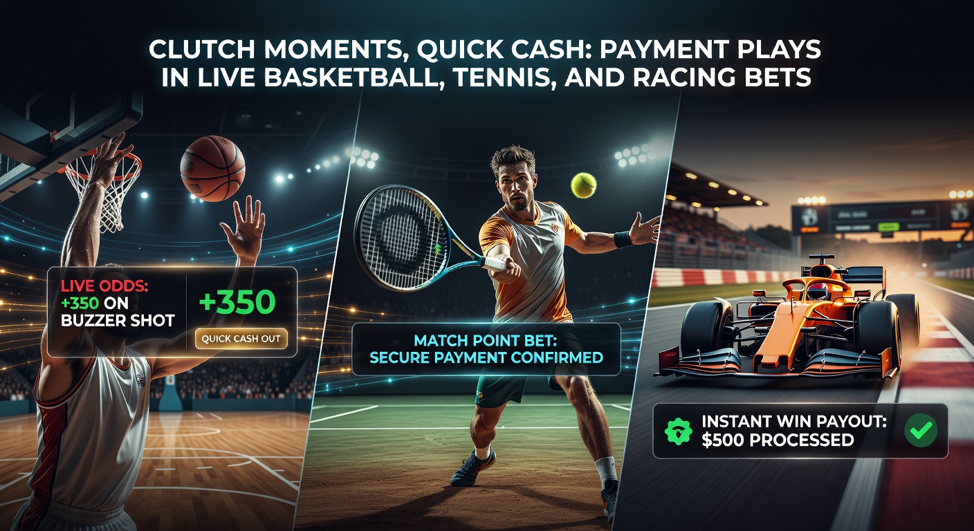 Dynamische scène van een paardenrace finish met overlay van een mobiel betaalscherm dat een snelle cashout toont