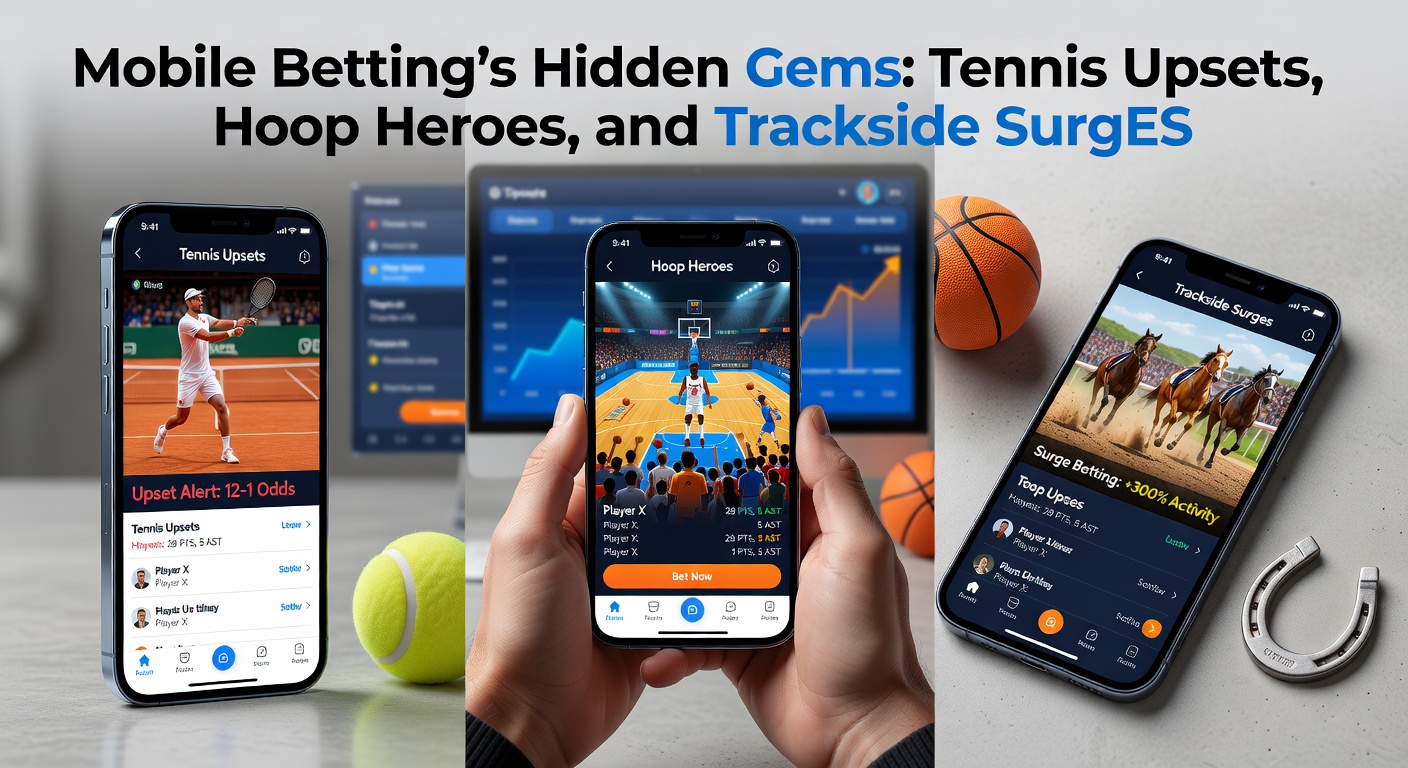 Basketbalspeler scoort een buzzer-beater terwijl mobiele betting app odds live update