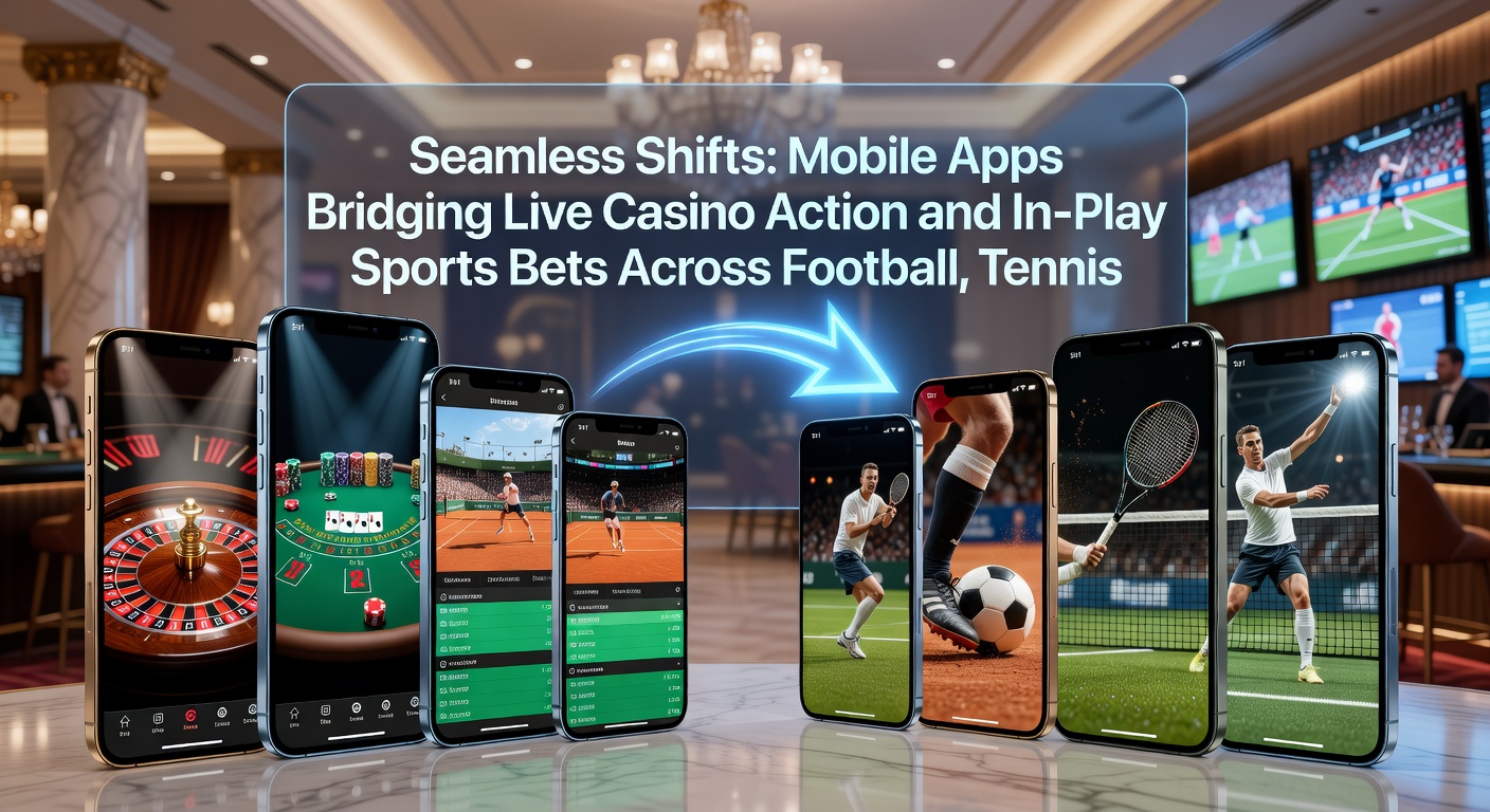 Mobiel scherm met live basketbalwedstrijd en blackjack tafel, demonstrerend hybride wedervaring in één interface